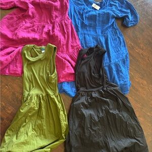 Lot of 4 dresses Old Navy new & like new 4 Colorful  Dresses Medium